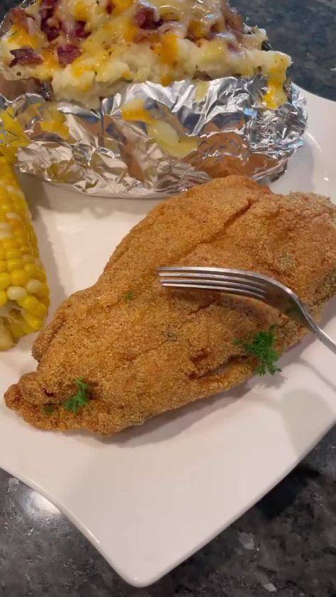 BrassCuisine - Stuffed Deep Fried Catfish (Full Tutorial)... Fried Fish And Salad, Fried Fish Videos, Catfish Meals Dinners, Stuff Catfish Recipes, Stuffed Catfish Recipes New Orleans, Stuffed Fried Catfish Recipes, Stuff Fish Recipes, Fried Fish And Spaghetti, Deep Fried Salmon Recipes