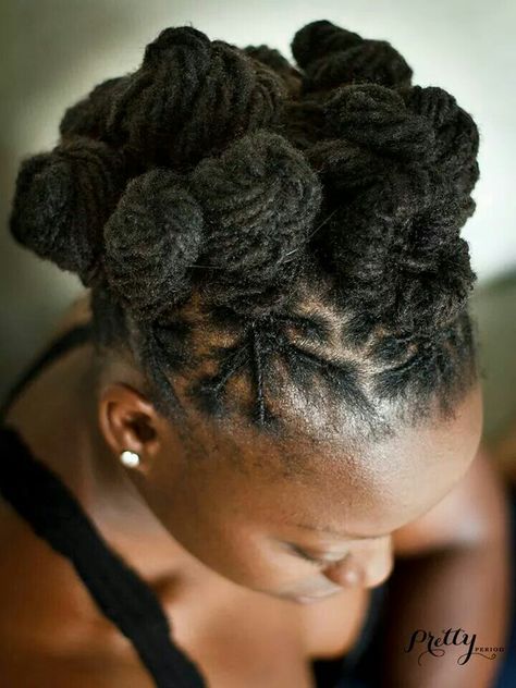 * Bantu Knot Styles, Dreads Styles For Women, Knot Hairstyles, Bantu Knot Hairstyles, Bantu Knot, Beautiful Black Hair, Beautiful Dreadlocks, Dreadlock Styles, Hair Knot