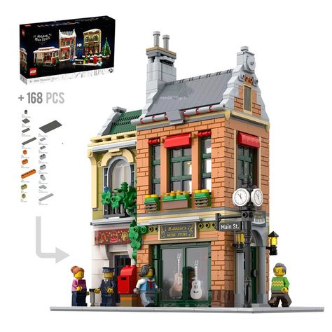 Jollie's Music Store - Alternate Build Of 10308 Set By @brickative https://www.instagram.com/p/CvaWQ_7KskL/ #lego #legophotography… | Instagram Lego Architecture Building, Lego Street, Lego Christmas Village, Easy Lego Creations, Lego House Ideas, Best Lego Sets, Lego Village, Lego Universe, Lego City Sets