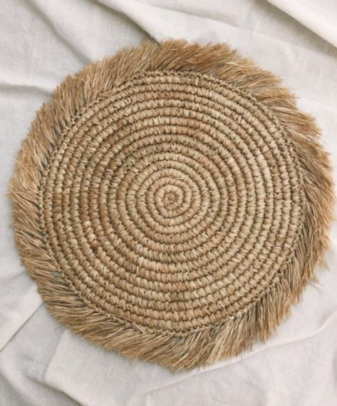 Woven raffia