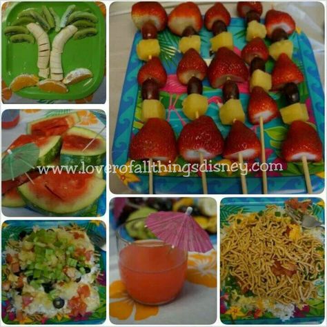 Lover of all Things Disney: Lilo and Stitch Disney Dinner Lilo And Stitch Party Snacks, Lilo And Stitch Food Recipes, Lilo And Stitch Dinner, Stitch Party Games, Lilo And Stitch Themed Food, Lilo And Stitch Movie Night, Lilo And Stitch Food Ideas, Lilo And Stitch Birthday Party Food, Disney Nights