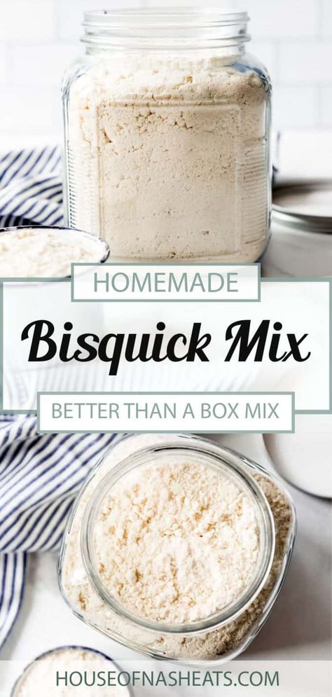 Bisquick Homemade, Bisquick Mix Homemade, Bisquick Mix Recipe, Bisquick Recipe, Baking Mix Recipes, Homemade Bisquick, Homemade Dry Mixes, Diy Mixes, Dry Mixes