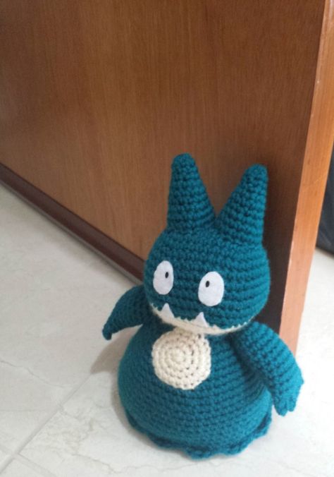 Munchlax Crochet Pattern, Crochet Doorstop, Pokémon Crochet, Practical Crochet, Pokemon Crafts, Pokemon Plushies, Pokemon Crochet, Pokemon Crochet Pattern, Maker Ideas