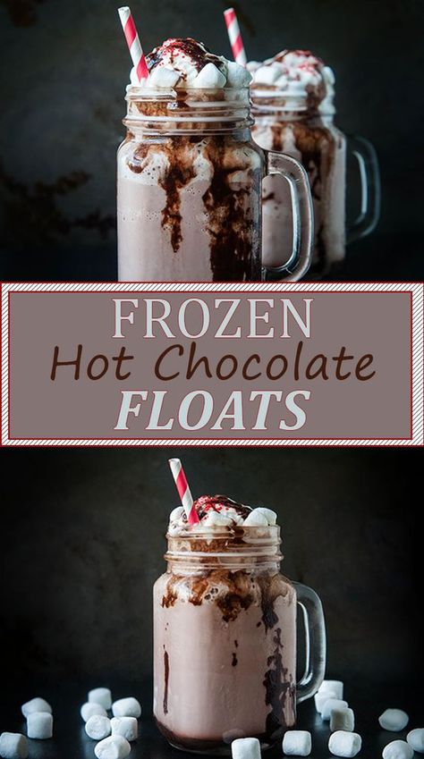 Cold Hot Chocolate, Hot Chocolate Ideas, New Desserts, Frozen Hot Chocolate Recipe, Christmas In July Party, Tooth Cake, Chocolate Ideas, Frozen Hot Chocolate, Easy Cold