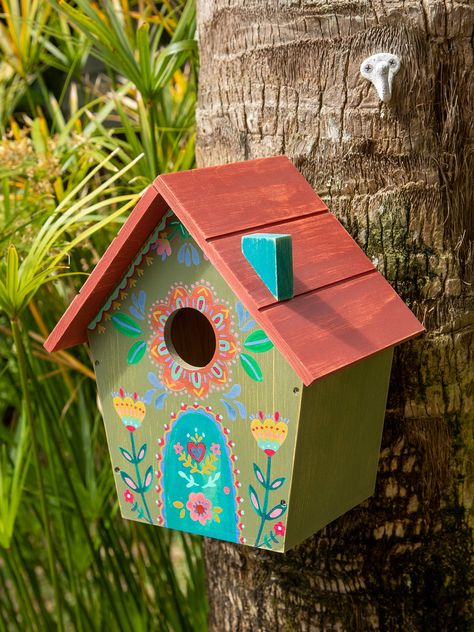 Wooden Bird House – Natural Life Bug Houses, Colorful Boho Home, Artist Retreat, Boho Hair Accessories, House Kits, Bird Houses Ideas Diy, Wood Birdhouses, Pink Beach Towel, Wooden Bird Houses