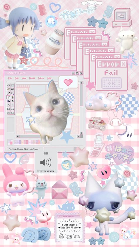 🍰🌸🩵 #maximalist #scrapbook #webcore #pastel #scrapbookvibes #kawaii #kawaiivibes #vibes #wallpaper #cute Pastel Wallpaper Cute Kawaii, Pastel And Black Aesthetic, Kawaii Wallpaper And Lockscreen, Kawaii Wallpaper Aesthetic Ipad, Cute Pinterest Wallpaper, Kawaii Wallpaper Collage, Kawaii Wallpaper Aesthetic Iphone, Pink Cute Wallpaper Backgrounds, Kawaii Phone Background