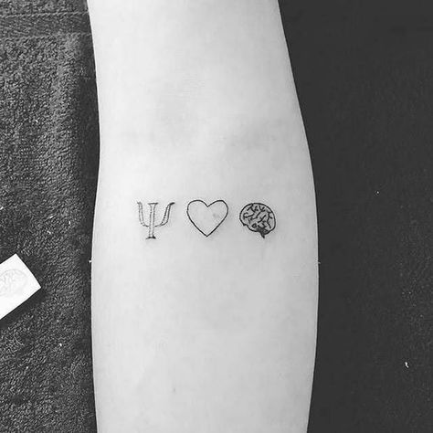 20 Psychology Tattoo Minimalist Ideas: Mindful Ink for the Thoughtful - besttattoo.wiki - Unveiling Exquisite Ink Art Thoughtful Tattoos, Psychology Tattoo, Psychology Symbol, Small Lotus Tattoo, Tattoo Ideas Inspiration, Minimalist Ideas, Tattoo Minimalist, The Human Mind, Symbol Tattoos