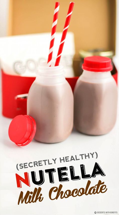 Nutella Chocolate Milk, Nutella Milk, Healthy Alcohol, Alcohol Chocolate, Milk Chocolate Recipes, Healthy Nutella, Nutella Desserts, Low Carb Drinks, Vegan Drinks