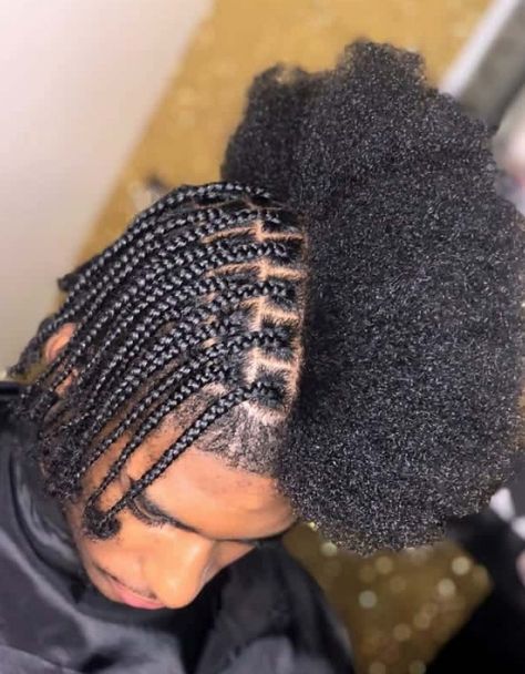 31 Of The Coolest Braided Hairstyles For Black Men Breading Hairstyle, Braided Hairstyles For Black Men, Single Braids Hairstyles, Box Braids Men, Hairstyles For Black Men, Mens Twists Hairstyles, Braids With Fade, Hair Twists Black, Braid Styles For Men