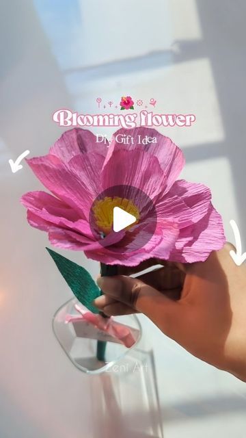 Ideas For Mom Birthday Gift, Cottage Activities, Mechanical Flower, Flower Craft Paper, Flower Science, Paper Flowers For Kids, Camp Projects, Flower Structure, Mom Birthday Crafts