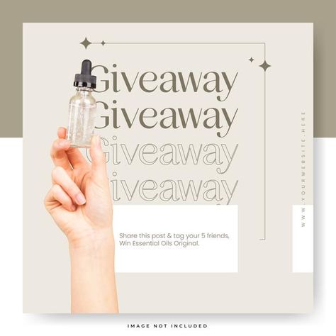 Minimalist beige giveaway instagram post... | Premium Vector #Freepik #vector #gift #social-media #instagram #beauty Giveaway Creative Post, Social Media Giveaway Post Design, Social Media Giveaway Ideas, Social Media Sale Post, Giveaway Social Media Design, Giveaway Creative Ads, Giveaway Design Ideas, Giveaway Social Media Post, Giveaway Image Instagram Ideas