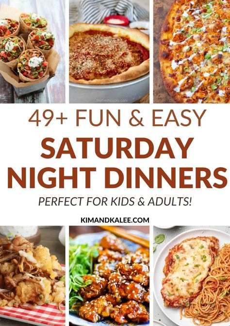 Weekend Family Dinner Ideas, Saturday Night Meal Ideas, Saturday Night Supper Ideas, Saturday Meals Dinners, Dinner Ideas For Two Comfort Foods, Saturday Family Dinner Ideas, Weekend Dinners Family, Friday Night Supper Ideas, Dinner Ideas Weekend