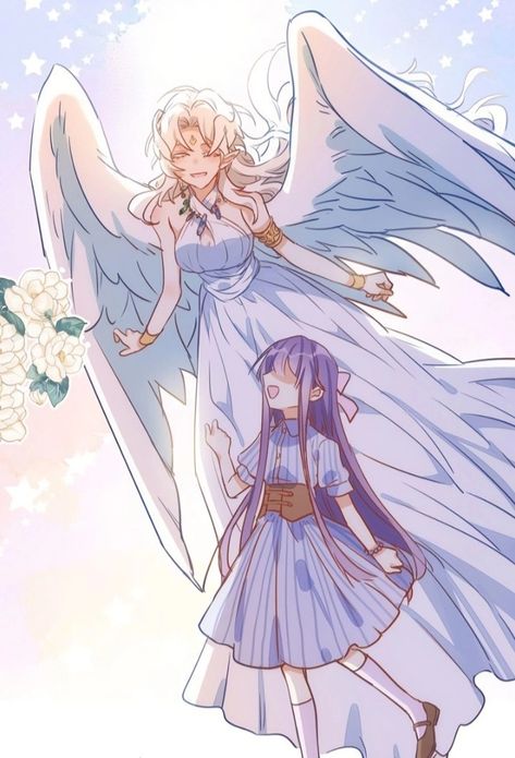 Angelic Voice, Anime Siblings, Angel Drawing, Anime Sisters, Fete Anime, Anime Oc, Anime Angel, Anime Inspired, Cute Anime Pics