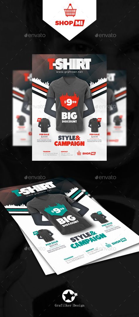 T-Shirt Flyer Template PSD, InDesign INDD. Download here: http://graphicriver.net/item/tshirt-flyer-templates/16142477?ref=ksioks Tshirt Flyer Design, T Shirt Flyer Design, T Shirt Sale Poster Design, Tshirt Poster, Promotion Poster Design, Poster Business, Roll Banner, Sales Flyer, Make A Flyer