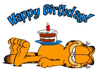 Garfield Garfield Birthday, Garfield Pictures, Garfield Images, Garfield The Cat, Garfield Cartoon, Garfield And Odie, Happy Birthday Greetings Friends, Birthday Illustration, Sharing Economy