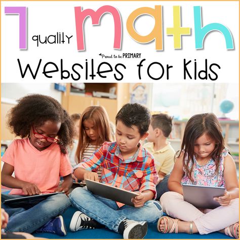 These 7 top quality math websites for kids are packed with free online math games and activities, as well as math resources to help kids build math skills and master math facts. Teachers can use these websites in the classroom, as a fun alternative to worksheets. #mathforkids #mathwebsites #learningmath Number Colouring, Parent Conferences, Websites For Kids, Math Websites, Online Math Games, Math Games For Kids, Game Websites, Virtual Learning, Math Methods