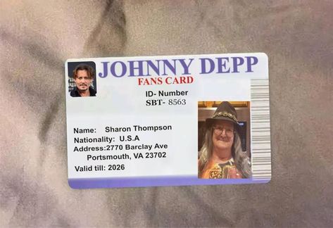 Fan Id Card, Keanu Reeves News, Johnny Depp News, Johnny Depp Funny, Johnny Depp Images, Fan Card, Doctor Images, Jason Beghe, Fake Ft Call