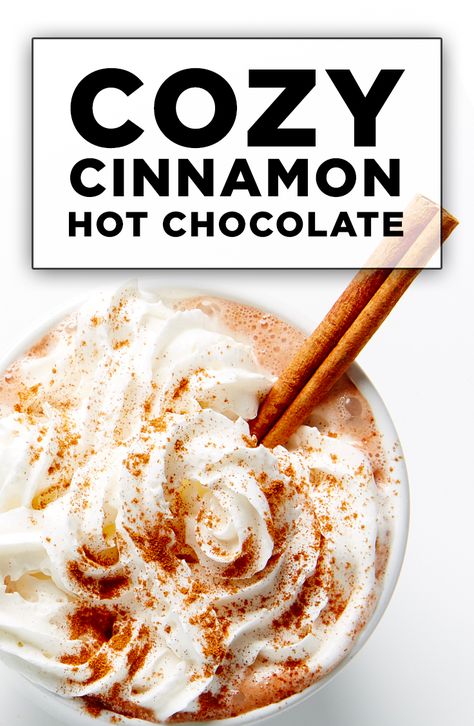 Hot Cocoa With Cinnamon, Cinnamon Sticks Recipe Drinks, Cinnamon Hot Chocolate Recipe, Fall Hot Chocolate Recipes, Cinnamon Hot Cocoa, Cinnamon Drinks, Hot Chocolate Cinnamon, Hot Chocolate With Cinnamon, Hot Cocoa Recipes