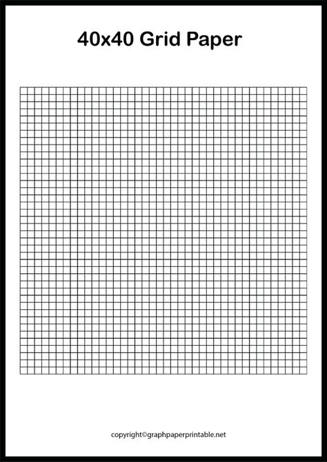 40x40 Grid Paper Printable Template in PDF Grid Paper Template, Grid Paper Printable, Me Template, Paper Grid, Grid Art, Printable Graph Paper, About Me Template, Paper Templates Printable, Ribbon Rose