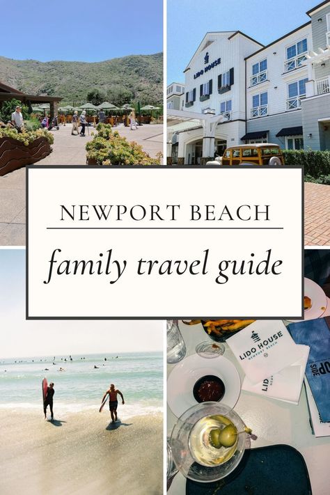 Newport Beach Restaurants, Beach With Family, Things To Do With Family, Kid Friendly Resorts, California With Kids, California Restaurants, Newport Coast, Newport Beach California, Beach Cruise