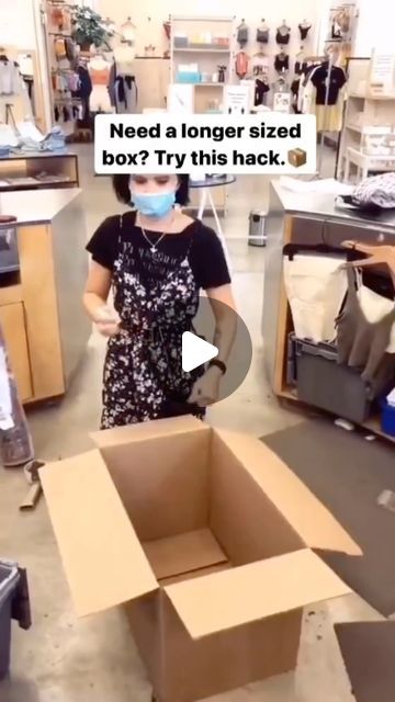 small tips on Instagram: "Try this trick the next time you need a bigger sized box. I used this hack with a client when we needed a box for storing her wrapping papers in. Works great!👌🏽 . Via @ailecec_anna . . . . . . . . . . #magictrick #iwastodayyearsold #cardboardboxes #didyouknow #lifehack #lifehacks #hacks #cardboardbox #movingday #movingboxes #mindblown #genius #smart"