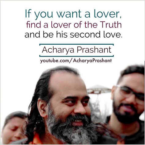 If you want a lover, find a lover of Truth and be his second love. ~ Acharya Prash ant #AcharyaPrashant #love #mind #Truth #lover Read at:- prashantadvait.com Watch at:- https://www.youtube.com/user/PT070378 Website:- www.advait.org.inFacebook:- www.facebook.com/prashant.advaitLinkedIn:- www.linkedin.com/in/prashantadvait Twitter:- https://twitter.com/Prashant_Advait Beard Wallpaper, Life Quotes In English, Acharya Prashant, Love Quotes For Wife, Hindi Quotes On Life, Second Love, Female Empowerment, Ancient Wisdom, English Quotes