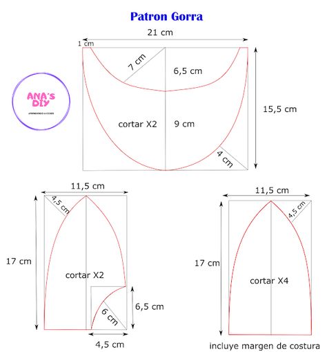 Anónimo2 de enero de 2023, 22:06 También se puede cortar de un tubo de PVC, yo lo hice así, que da mucho mas duro (lo cual es deseable para algún modelo de gorra) y se le puede Welding Cap Pattern, Mens Hat Pattern, Sac En Cuir Diy, Simpul Pita, Pola Topi, Sewing Hats, Topi Snapback, Baby Clothes Patterns Sewing, Sewing Machine Basics