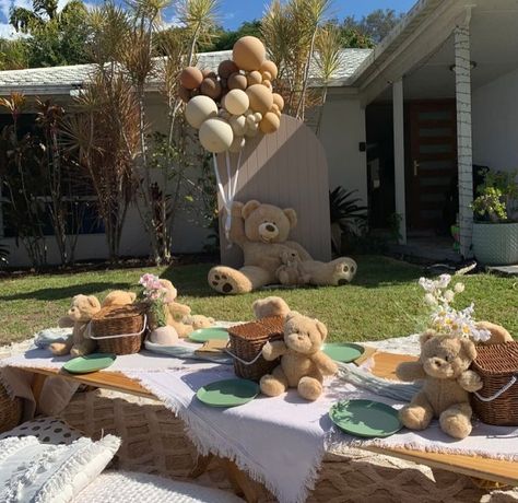 Our Teddy Bear Picnic is a popular choice of our themes and versatile across many different occasions. We’ve had baby showers, birthdays for little ones and also corporate events. 🧸🧺🐻 Take a look at the different setups we have created around this theme both DIY and from our own setups. 🤩🤩🤩 . . . . . #teddybeartheme #teddybearpicnic #wecanbearlywait #wecanbearlywaitbabyshower #babyshower #babyshowerideas #babyshowergoldcoast Teddy Bear Picnic Party Food, 1st Birthday Teddy Bear Picnic, Teddy Bear Picnic Theme, Teddy Bear 3rd Birthday Party, Bear Themed 2nd Birthday Party, Teddy Bear Picnic 1st Birthday Party, Teddy Bear Party Theme, Bear 1st Birthday Party Girl, Teddy Bear Picnic Baby Shower Theme