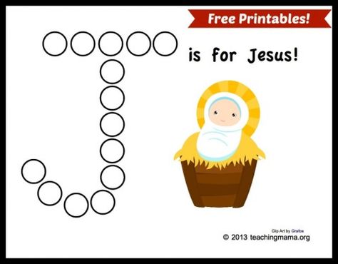 J is for Jesus (free printables) Jesus Preschool Crafts, J Is For Jesus, Jesus Preschool, Letter J Activities, Letter J Crafts, Santa Elves, Jesus Crafts, J Craft, Teaching Mama