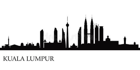 Kuala Lumpur city skyline. Vector silhouette illustration , #sponsored, #city, #Lumpur, #Kuala, #skyline, #illustration #ad Skyline Illustration, Kuala Lumpur City, City Downtown, Skyline Silhouette, Vector Silhouette, Graphic Poster Art, Silhouette Illustration, City Illustration, City Skyline