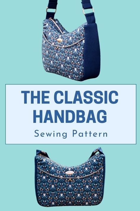 THE CLASSIC HANDBAG SEWING PATTERN - Sew Modern Bags Free Purse Sewing Patterns, Purse Patterns Free Sewing Handbags, Free Purse Patterns To Sew, Diy Purse Patterns Free, Free Bag Patterns To Sew, Diy Purse Patterns, Handbag Sewing, Purse Patterns Free, Sewing Handbag