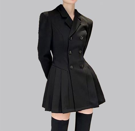 Formal Jackets For Women, Long Blazer Coat, Fur Clothes, Fur Clothing, Dress Pleated, Long Blazer, Suit Separates, Plus Size Womens Clothing, Duck Down