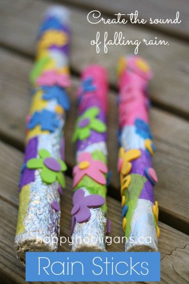 Rain Sticks Kids Craft. This could be fun. Love that sound Rain Sticks For Kids, Spring Toddler Crafts, Rain Sticks, Happy Hooligans, Spring Crafts For Kids, Diy Bricolage, Rainy Day Activities, Crafty Kids, Tie Dye Shirts