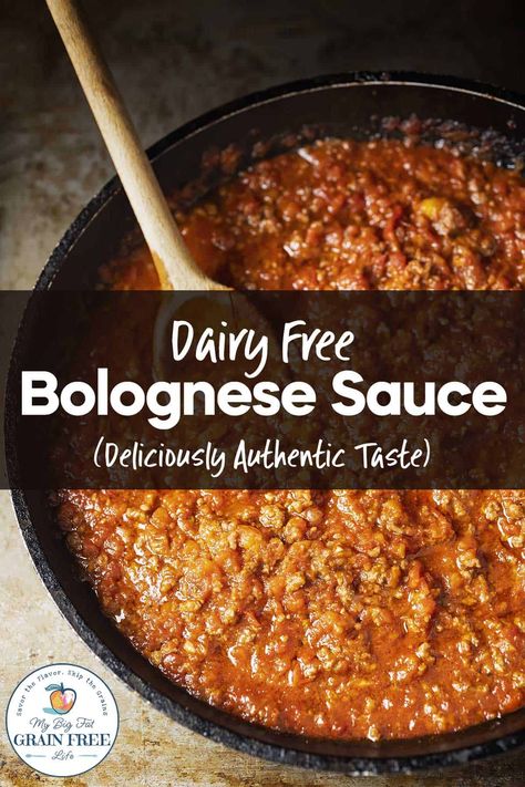 Dairy Free Bolognese Sauce (Deliciously Authentic Taste) Whole 30 Bolognese Sauce, Paleo Bolognese Sauce, Healthy Beef Bolognese Recipe, Bolognese Sauce Vegan, Bolognese Sauce Dairy Free, Dairy Free Bolognese Sauce, Bolenese Sauce, Dairy Free Bolognese, Beef Bolognese Recipe