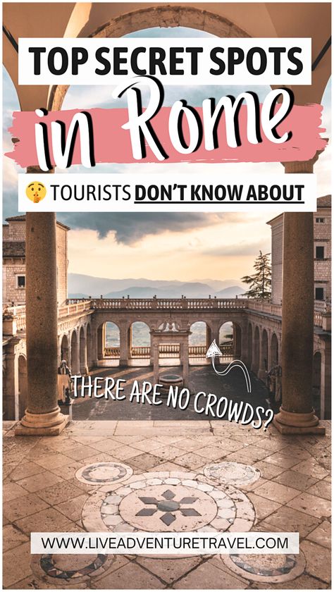 You can see the beautiful parts of Italy's capital city with this Rome Hidden Gems post. These are some of the best things to do in Rome that you might not have heard of. Find out about parts of Rome that will bring your itinerary to life. Things to do in Rome that are unique and unusual can be found in this travel guide. The must-see destinations are always crowded. Take these Rome tips on your trip to Rome to make it even better! Must See In Rome, Rome Tips, Rome Vacation, Italy Trip Planning, Trip To Rome, Things To Do In Rome, Rome Itinerary, Rome Travel Guide, Day Trips From Rome