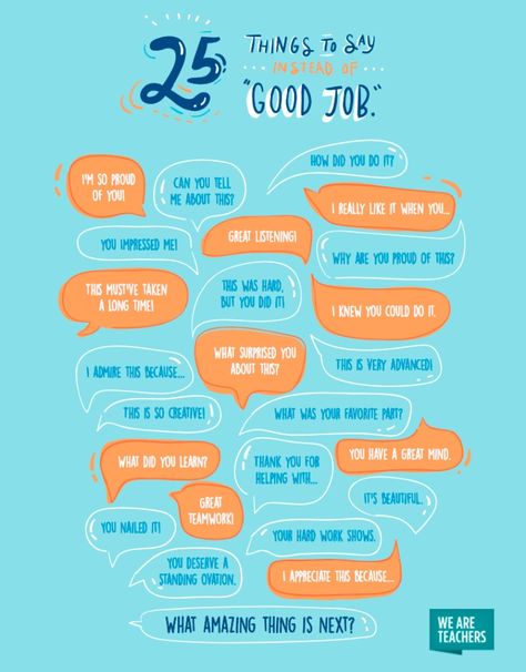 This free printable is a great way to promote words of encouragement! Instead Of Good Job, Ways To Say Good Job, Education Quotes In Hindi, Teacher Poster, Deep Knowledge, Teacher Motivation, Montessori Parenting, Getting A Job, Teacher Posters