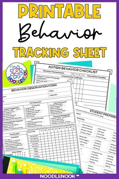 🌟 Tracking student behaviors on printable sheets helps pinpoint patterns. The data leads to targeted interventions addressing root causes. See positive changes emerge when pairing purposeful strategies with measurable goals. Read more on how to use printable behavior tracking sheet resources in your classroom #datadriven #classroommanagement On Task Behavior Chart Track, Behavior Tracker Elementary, Behavior Tracking Sheet Free Printable, Applied Behavior Analysis Activities, Student Behavior Contract, Applied Behavior Analysis Training, Identify Triggers, Data Tracking Sheets, Defiant Behavior