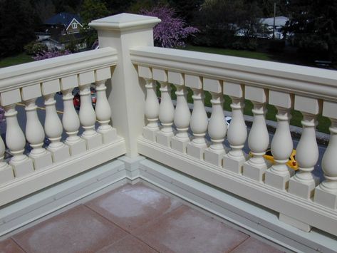 Balcony Balustrade AU370 Italian Backyard, Diy Stair Railing, Balustrade Design, Architectural Columns, Wood Bed Design, Support Columns, Masonry Work, Balcony Railing Design, Railings Outdoor