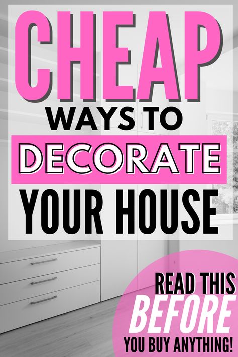 Cheap Ways To Update Your Home Easy Diy, Home Decor Ideas Low Budget, How To Make Your Home Look Expensive On A Budget, Inexpensive Home Decor Ideas, Make House Look Expensive On A Budget, Inexpensive Ways To Decorate Your Home, House Decorating Ideas On A Budget, Low Cost Home Decor Ideas, Low Budget Apartment Decor