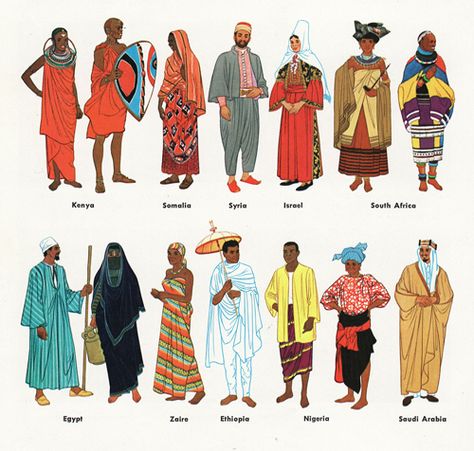 African Fashion History, African Woman Clothes, African Medieval Clothing, North African Traditional Clothing, African American Traditional Clothing, Cultural Clothing Around The Worlds, Swahili Clothing, East African Fashion, Traditional African Fashion