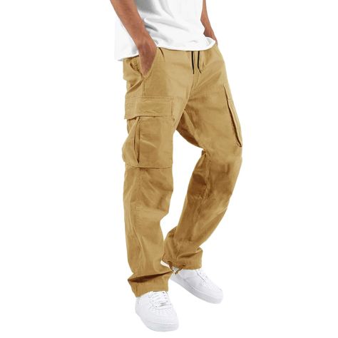 Casual Cargo Pants, Baggy Cargo Pants, Mens Workwear, Hipster Outfits, Men Pants, Mens Cargo, Baggy Pant, Pantalon Cargo, Street Wear Urban