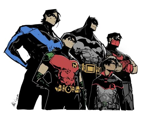 Nikola Čižmešija | The Batmen Quick fun over the week. #batman #robin #redhood #nightwing #timdrake #damianwayne #dccomics #dc #comics #comic | Instagram Nikola Cizmesija, Robin Comics, Talia Al Ghul, Robin Dc, Lego Batman Movie, Arte Dc Comics, Dc Comics Superheroes, Damian Wayne, Tim Drake