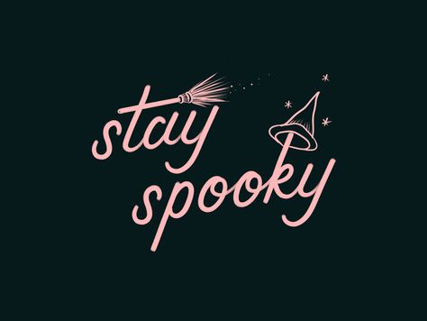 Witchy Wallpaper Halloween, Spooky Aesthetic Art, Aesthetic Halloween Quotes, Spooky Cover Photo, Stay Spooky Wallpaper, Cute Halloween Cover Photos Facebook, Stay Spooky Tattoo, Spooky Season Wallpaper Desktop, Spooky Vibes Aesthetic