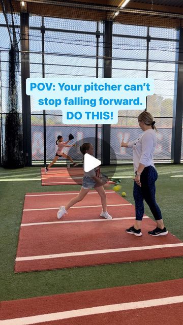 Seven Strong Softball on Instagram: "Young bodies usually need a LOT of “feels like this” drills, analogies, explanations, demonstrations and cues. Lula has great accuracy and we are working on gaining power and speed only from learning weight shift, resistance, and a low center of gravity. My drills, Drag Stop Drill and Limbo drill make learning how to resistance forward movement simple! Learn more in my app today! Link in bio 🤪  #pitching #fastpitch #softball #pitcher #baseball #softballgirls #pitcher #collegesoftball   Pitching coach. Softball pitcher. Softball strikeout. softball. Softball games. Softball game. Big strikeout. Youth pitcher. Beginning pitching. College pitching tips. Umpire. Softball coach. College softball" Softball Pitching Drills For Speed, Softball Chants For Fastpitch, Softball Snaps, How To Pitch A Softball, Softball Field Aesthetic, Softball Needs, Fastpitch Pitching Drills, Pitching Drills Softball, Softball Pitch