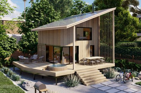 Net Zero House Plans, Affordable Prefab Homes, Small Barn House, Modern Prefab Homes, Net Zero, Passive House, Farmhouse Bathroom Decor, Sustainable Architecture, Affordable Home Decor