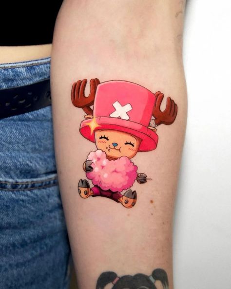 small cute one piece tattoo idea One Piece Manga Tattoo Ideas, Chopper Tattoo One Piece, Small One Piece Tattoo, Tony Tony Chopper Tattoo, One Piece Anime Tattoo, Chopper Tattoo, One Piece Tattoo Ideas, Piece Tattoo Ideas, Pastel Tattoo