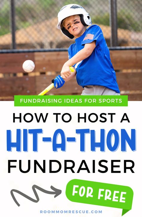 Want to learn how to raise money for your sports team or cheer squad? 99Pledges is an online fundraising platform that offers you the opportunity to manage a variety of easy team fundraisers, from hit-a-thons to jump-a-thons and more! Get the best fundraising ideas for teams, creative fundraiser tips, fundraising for sports and fun event planning tips at roommomrescue.com! High School Baseball Fundraising Ideas, Hit A Thon Fundraiser, Fundraising Ideas Sports Teams, Home Run Derby Fundraiser, Travel Ball Fundraiser Ideas, Baseball Sponsorship Ideas, Kickball Tournament Fundraiser, Sports Team Fundraisers, How To Get Sponsors For Sports