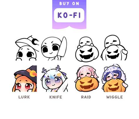 How To Make Twitch Emotes, Ych Emote, Twitch Emotes Base, Emotes Base, Halloween Emotes, Emote Ideas, Halloween Animated, Animated Emotes, Emotes Twitch