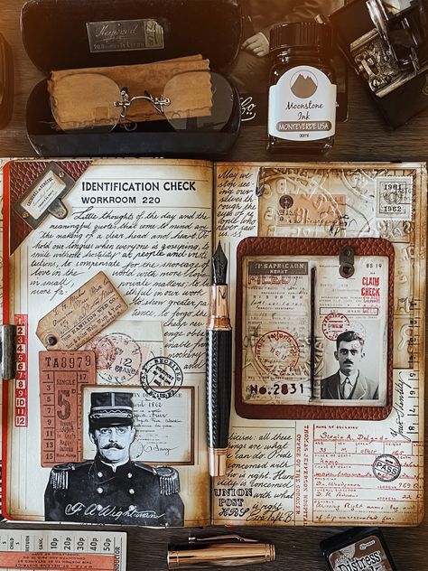 Witchy Bujo, Travel Journal Prompts, Write Journal, Travel Journal Scrapbook, History Project, Notebook Art, Travellers Notebook, Bullet Journal Aesthetic, Midori Travelers Notebook