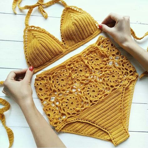 50+ Free Boho Summer Top Crochet Patterns - Page 19 of 60 - hotcrochet .com Crochet Swimwear Pattern, Summer Top Crochet, Boho Tops Summer, Crochet Tankini, Trendy Sewing Patterns, Bikinis Crochet, Swimwear Pattern, Pinterest Design, Crochet Swimwear